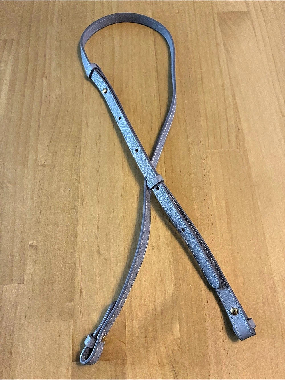 Polene lavender light purple Leather Replacement Bag Shoulder Strap